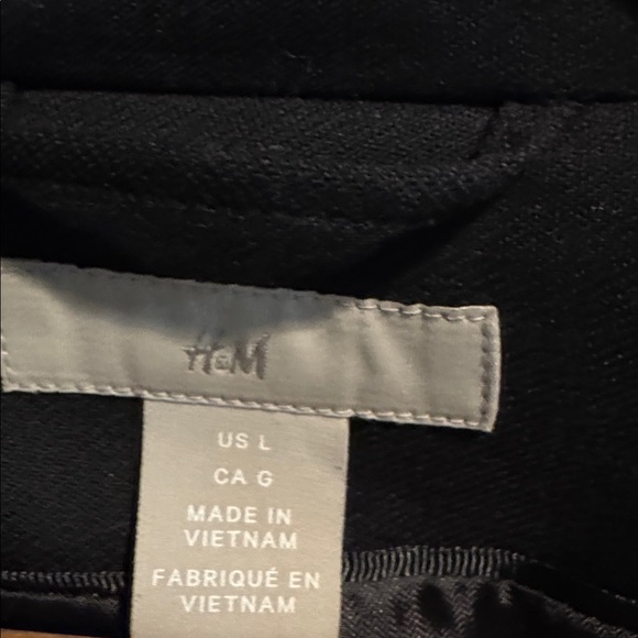 H&M Black Tailored Work Blazer Office Jacket Women’s L EU 46 - Picture 4 of 5